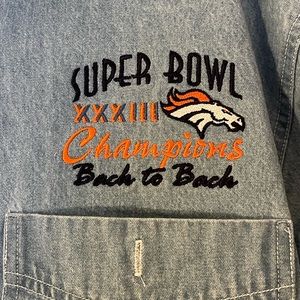 Broncos Super Bowl XXXIII Jean Button Up